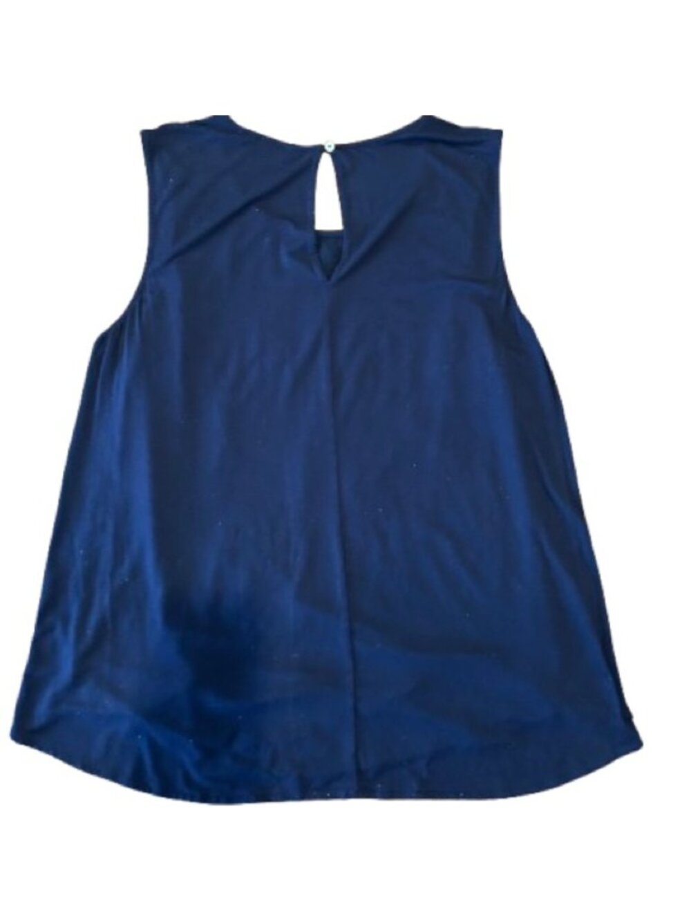 Women’s Elegant Navy Sleeveless Top Size Large - Picture 2 of 4